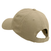 Three Day Embroidered Garment Washed Cotton Twill Cap - Khaki OSFM