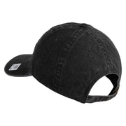 2nd Marine Division Retired Embroidered Washed Solid Pigment Dyed Cotton Twill Brass Buckle Cap - Black OSFM