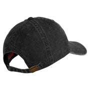 2nd Marine Division Retired Embroidered Washed Solid Pigment Dyed Cotton Twill Brass Buckle Cap - Black OSFM