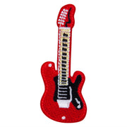 Embroidered Guitar Iron on Patch