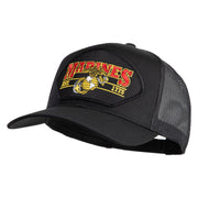 Marines Est. 1775 Patched Solid Cotton Twill Mesh Prostyle Cap - Black OSFM