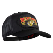 Marines Est. 1775 Patched Solid Cotton Twill Mesh Prostyle Cap - Black OSFM