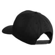 U.S. Navy Eagle Blue Patched Solid Cotton Twill Pro Style Cap - Black OSFM