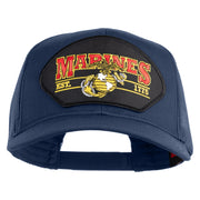 Marines Est. 1775 Patched Solid Cotton Twill Mesh Prostyle Cap - Navy OSFM