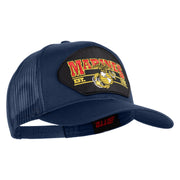 Marines Est. 1775 Patched Solid Cotton Twill Mesh Prostyle Cap - Navy OSFM
