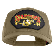 Marines Est. 1775 Patched Solid Cotton Twill Mesh Prostyle Cap - Khaki OSFM