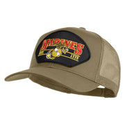 Marines Est. 1775 Patched Solid Cotton Twill Mesh Prostyle Cap - Khaki OSFM