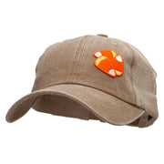 Candy Corn Embroidered Patched Pigment Dyed Mesh Cap