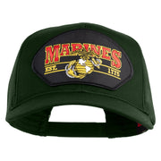 Marines Est. 1775 Patched Solid Cotton Twill Mesh Prostyle Cap - Dark Green OSFM