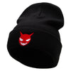 Little Devil Embroidered 12 Inch Long Knitted Beanie