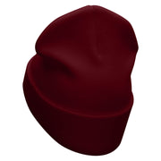 Electrician Embroidered 12 Inch Long Knitted Beanie - Maroon OSFM