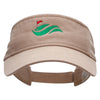 Golf Cup Greens Embroidered Pro Style Cotton Twill Washed Visor