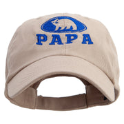 Bear Papa Low Profile Washed Cap - Khaki OSFM