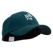 North Pole Reindeer Embroidered Stretch Heavy Weight Brushed Cotton Fitted Cap - Forest S-M