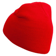 Ambulance Truck Embroidered 8 Inch Short Beanie - Red OSFM