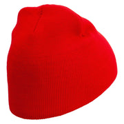 Ambulance Truck Embroidered 8 Inch Short Beanie - Red OSFM