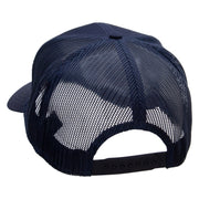 Fishing with Grandpa Embroidered Solid Cotton Twill Mesh Prostyle Cap - Navy OSFM