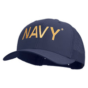 Licensed US Navy Embroidered Retro Trucker Cap - Navy OSFM