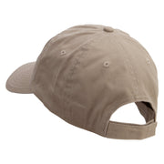 Faith Over Fear Embroidered Low Profile Dyed Cotton Twill Cap - Khaki OSFM