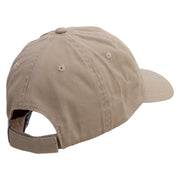 Faith Over Fear Embroidered Low Profile Dyed Cotton Twill Cap - Khaki OSFM