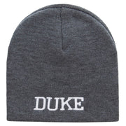 Halloween Duke Character Embroidered Short Beanie