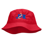 JFK Embroidered Bucket Hat - Red OSFM