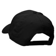 Heart Shaped Pizza Embroidered Solid Cotton Twill Low Profile Snap Cap - Black OSFM