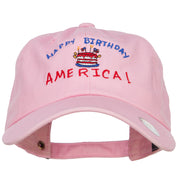 Happy Birthday America Embroidered Unconstructed Cap