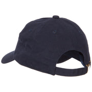 Alabama Camellia with Map Embroidered Unstructured Washed Cap