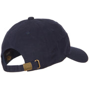 Alabama Camellia with Map Embroidered Unstructured Washed Cap