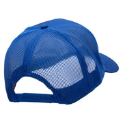 Fishing with Grandpa Embroidered Solid Cotton Twill Mesh Prostyle Cap - Royal OSFM