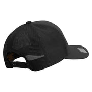 Licensed US Navy Embroidered Retro Trucker Cap - Black OSFM