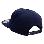 Power Abstract Cartoon Embroidered Wool Blend Prostyle Snapback - Navy OSFM