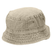 Hand Written Chocolate Embroidered Bucket Hat - Natural OSFM