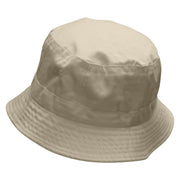 JFK Embroidered Bucket Hat - Natural OSFM