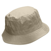 JFK Embroidered Bucket Hat - Natural OSFM