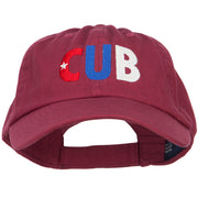 Cuba CUB Flag Embroidered Low Profile Cap