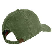 U.S. Marine Corps 2nd Marine Division Embroidered Washed Solid Pigment Dyed Cotton Twill Brass Buckle Cap - Olive OSFM