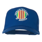 Vietnam Veterans Badge Embroidered Twill Mesh Cap