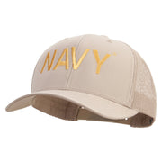 Licensed US Navy Embroidered Retro Trucker Cap