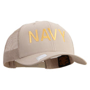 Licensed US Navy Embroidered Retro Trucker Cap