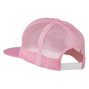 Breast Cancer Ribbon Embroidered Mesh Cap