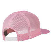 Breast Cancer Ribbon Embroidered Mesh Cap