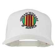 Vietnam Veterans Badge Embroidered Twill Mesh Cap