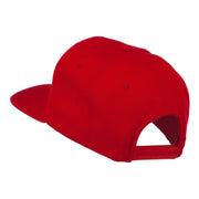 Basketball Embroidered Flat Bill Cap