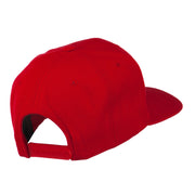 Basketball Embroidered Flat Bill Cap