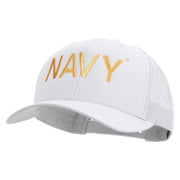 Licensed US Navy Embroidered Retro Trucker Cap