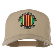 Vietnam Veterans Badge Embroidered Twill Mesh Cap