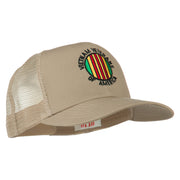 Vietnam Veterans Badge Embroidered Twill Mesh Cap