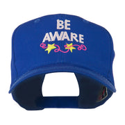 Be Aware Cancer Awareness Embroidered Cap